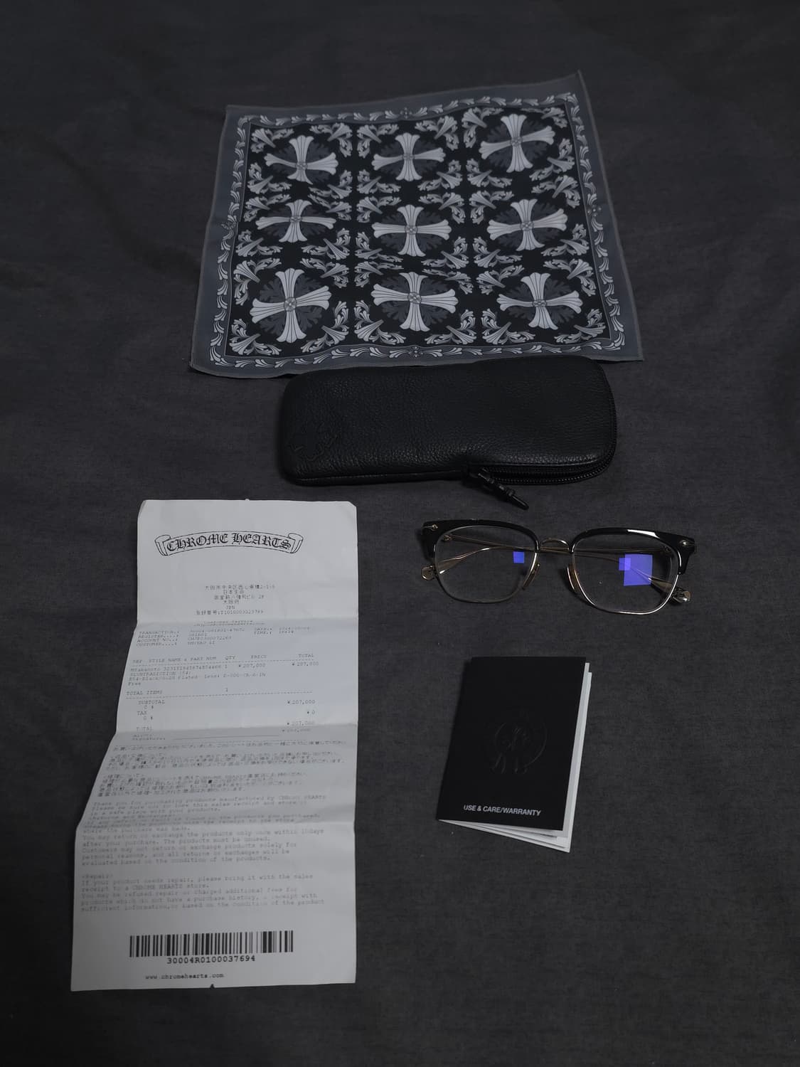 [54] 크롬하츠 슬런트레딕션 안경 골드 블랙 상품이미지2