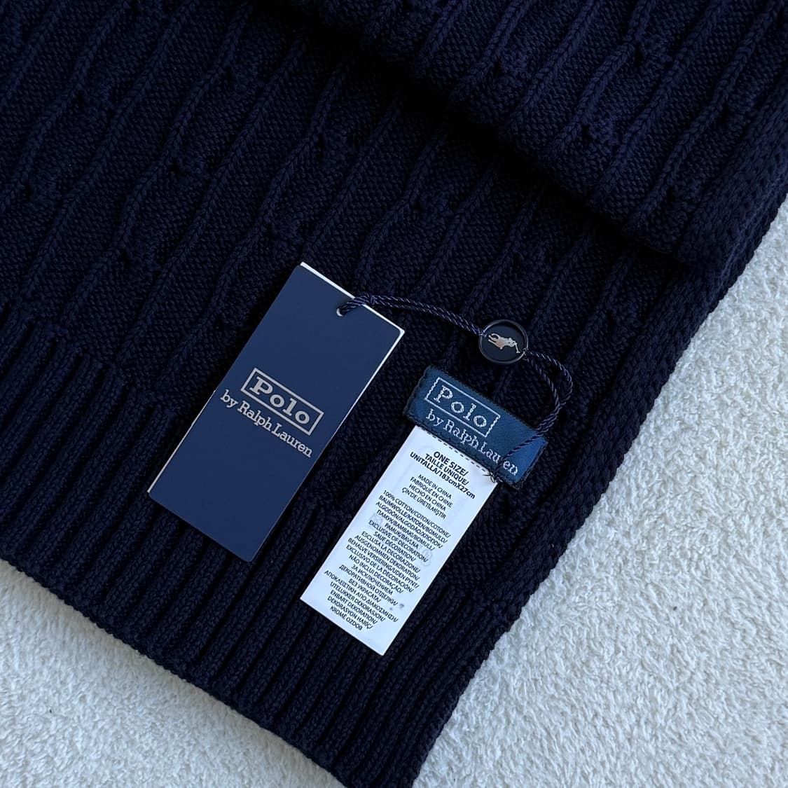 폴로랄프로렌 코튼 꽈배기 목도리 3가지 색상 상품이미지7