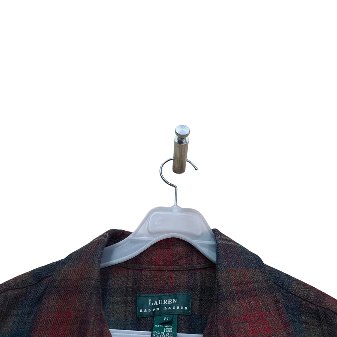 랄프로렌 울 엘보우패치 체크셔츠 상품이미지3