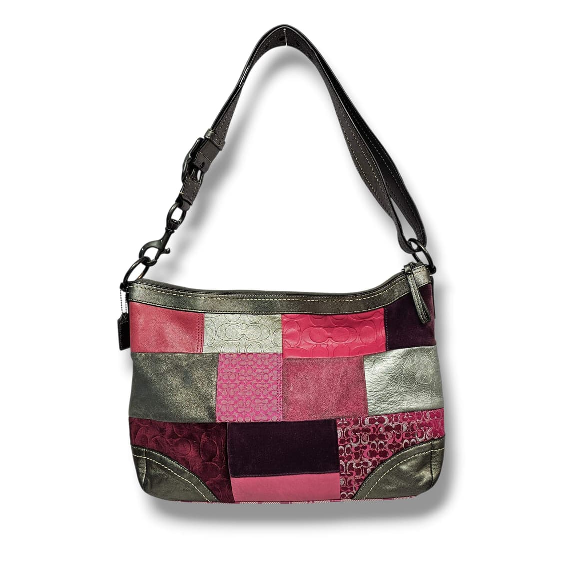 Coach 코치 핑크 패치워크 호보 숄더백 상품이미지1