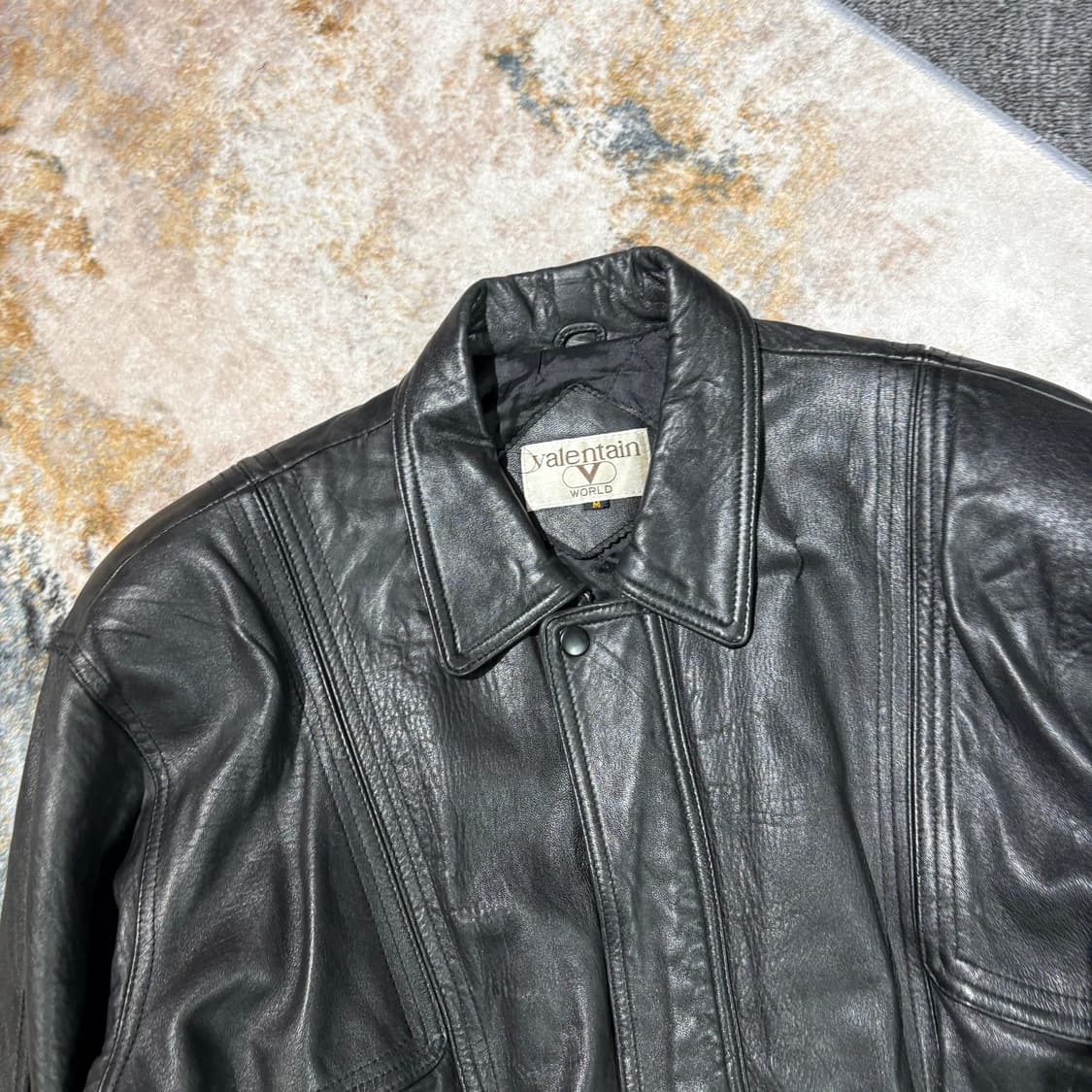 빈티지 양가죽 레더 자켓 상품이미지3