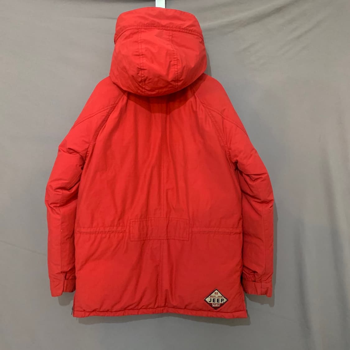 L JEEP 지프 덕다운 오리털 사파리 와펜 패치워크 후드 패딩 상품이미지2