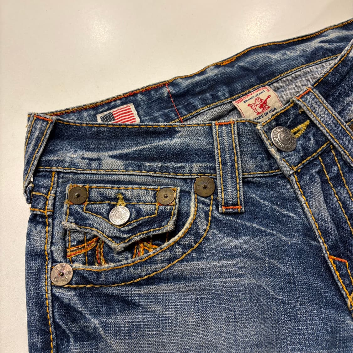 [28x34] 트루릴리젼 레인보우 조이 데님 팬츠 B837 상품이미지7