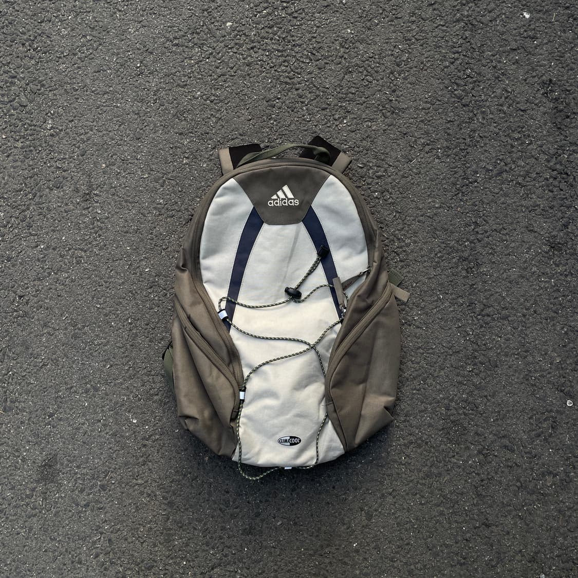 90s 아디다스 대대장 카키 베이지 고프코어 백팩 올드스쿨 가방 상품이미지7