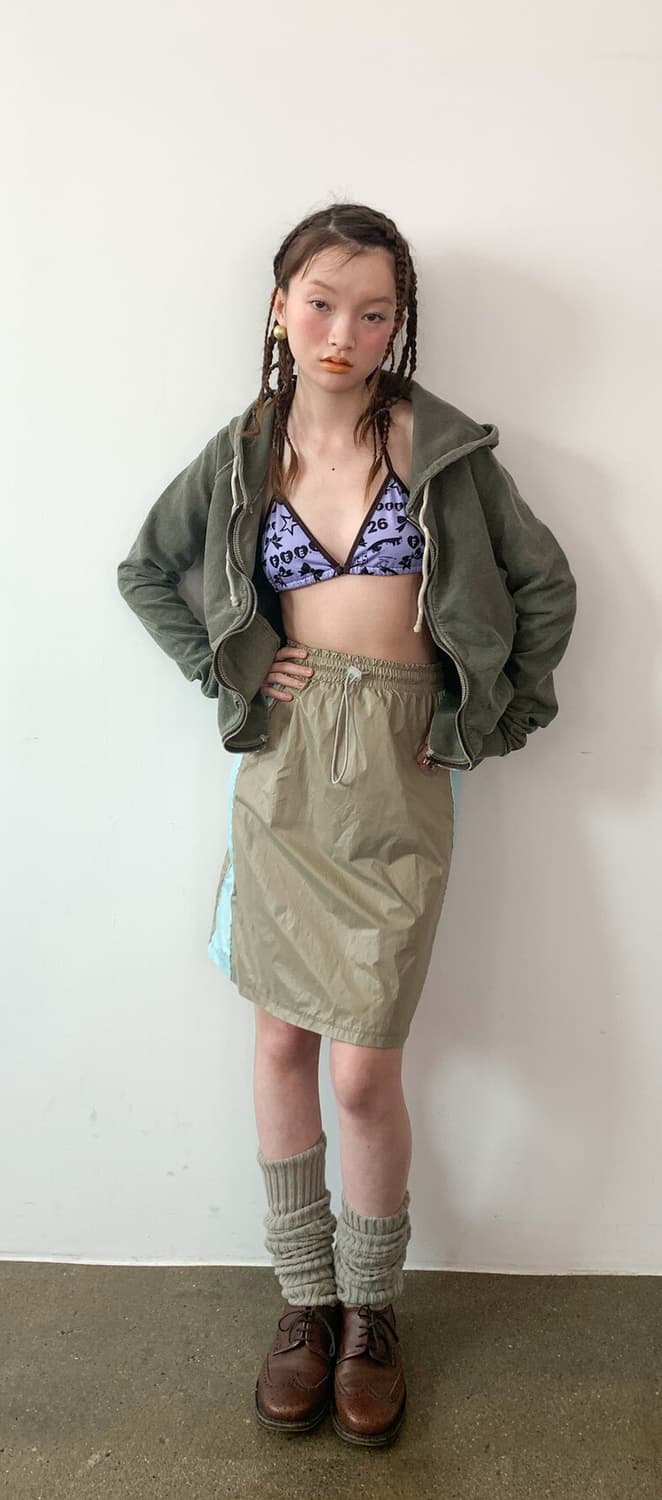 washed lily hoodie (khaki) 상품이미지2