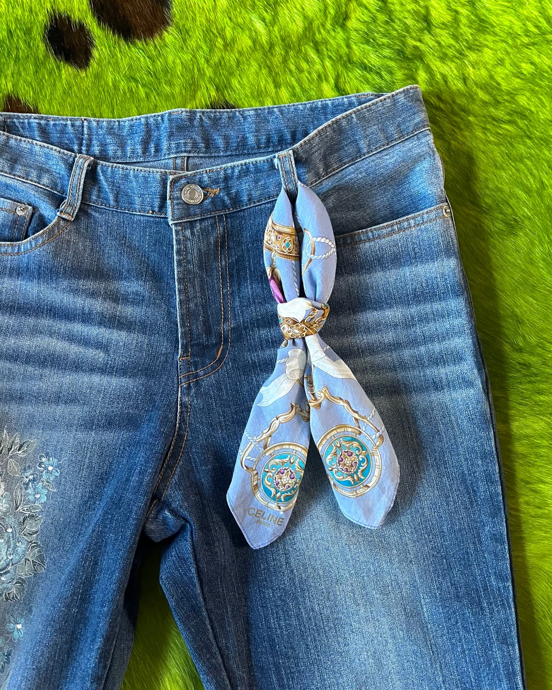 1970-80s Old CELINE Archive Bandana 상품이미지10