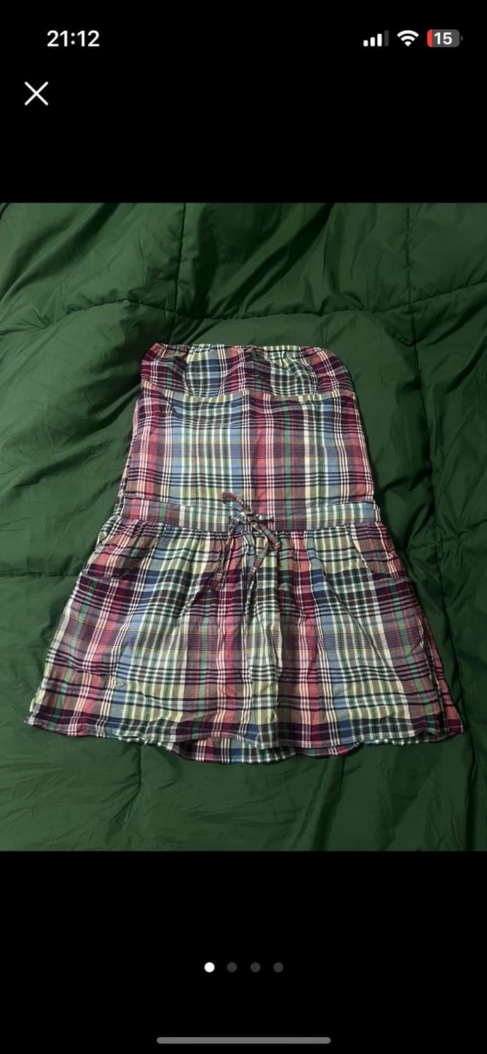 check pattern skirt 상품이미지1