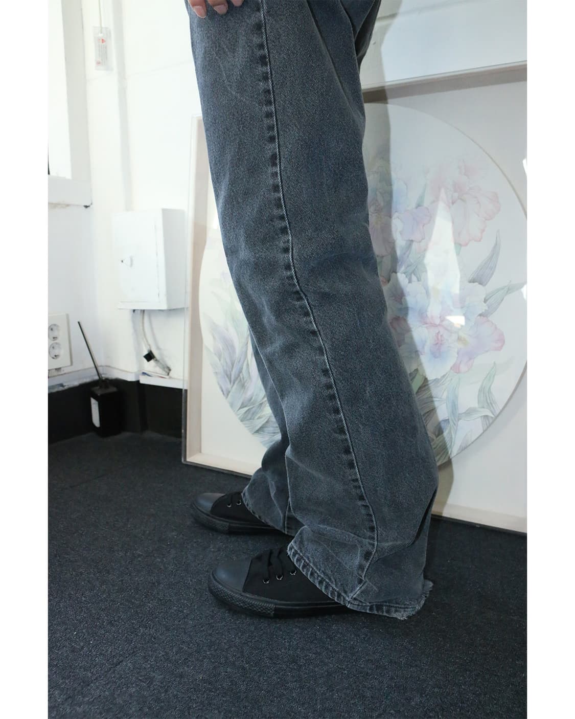 요지야마모토 Ground Y 블랙 스니커즈 상품이미지4