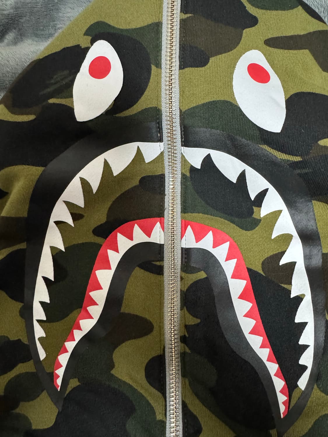 베이프 리버시블 아미그린 후드집업 2xl 상품이미지4