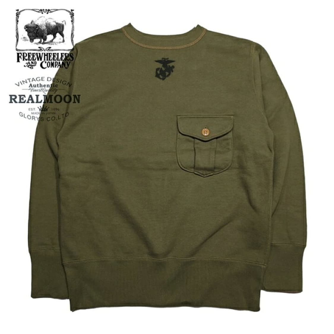 [40]프리휠러스 "U.S.M.C.DEVIL DOG" 30s 스웻 셔츠 상품이미지2