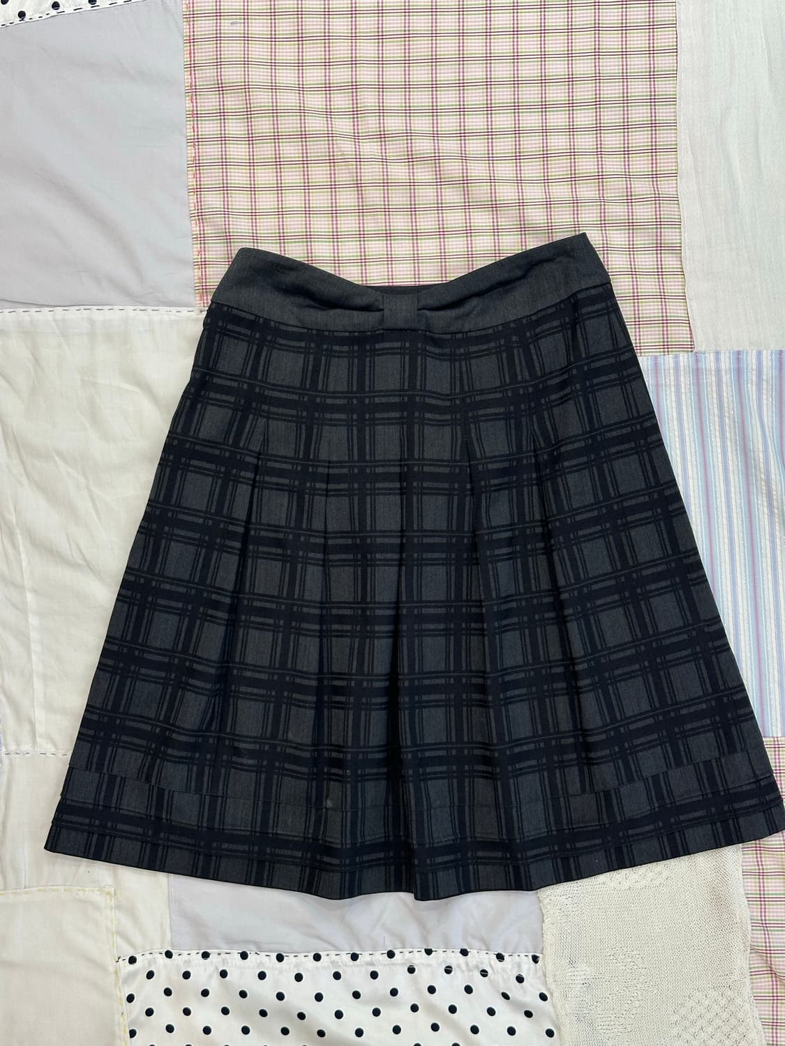 Comme Ca Models 리본 체크 스커트 상품이미지4