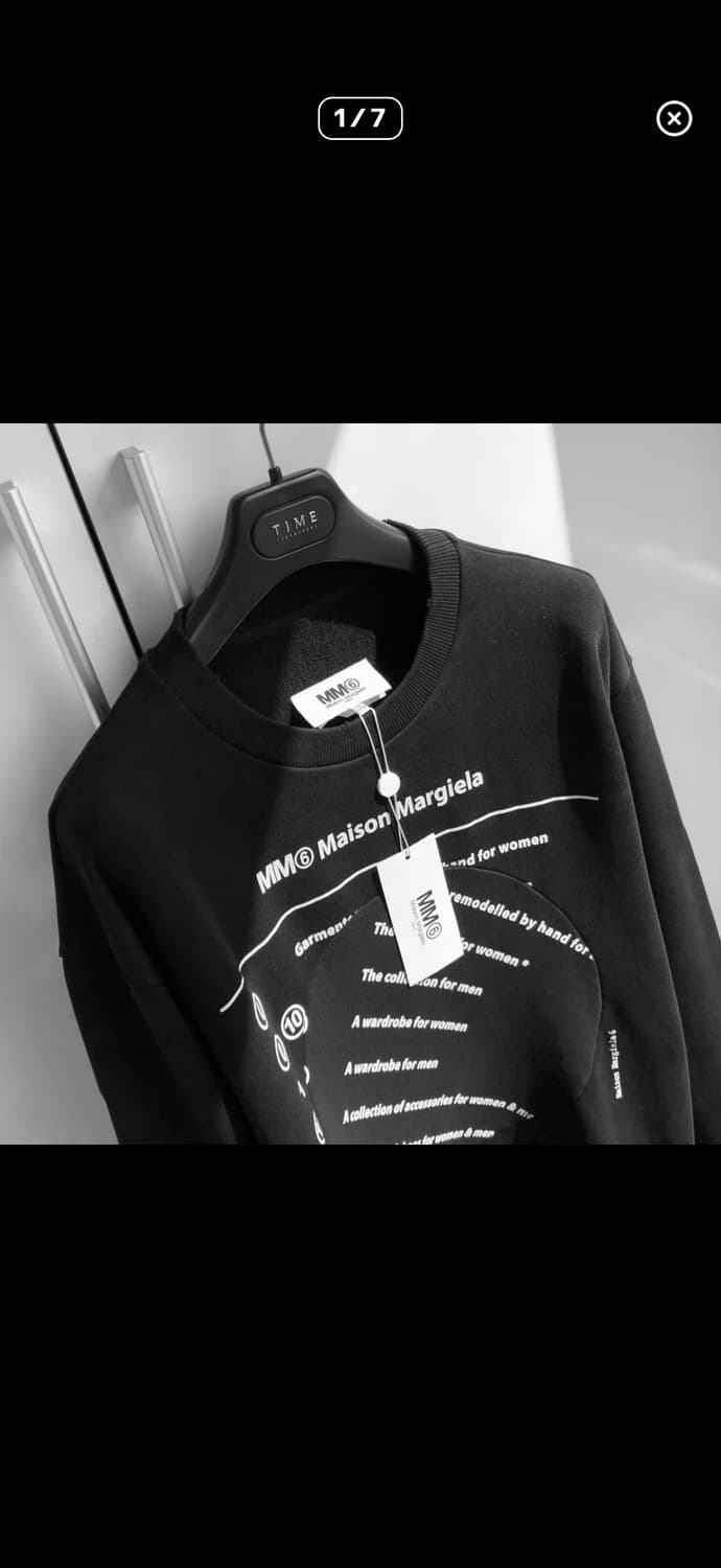 메종 마르지엘라 절개 맨투맨 상품이미지1