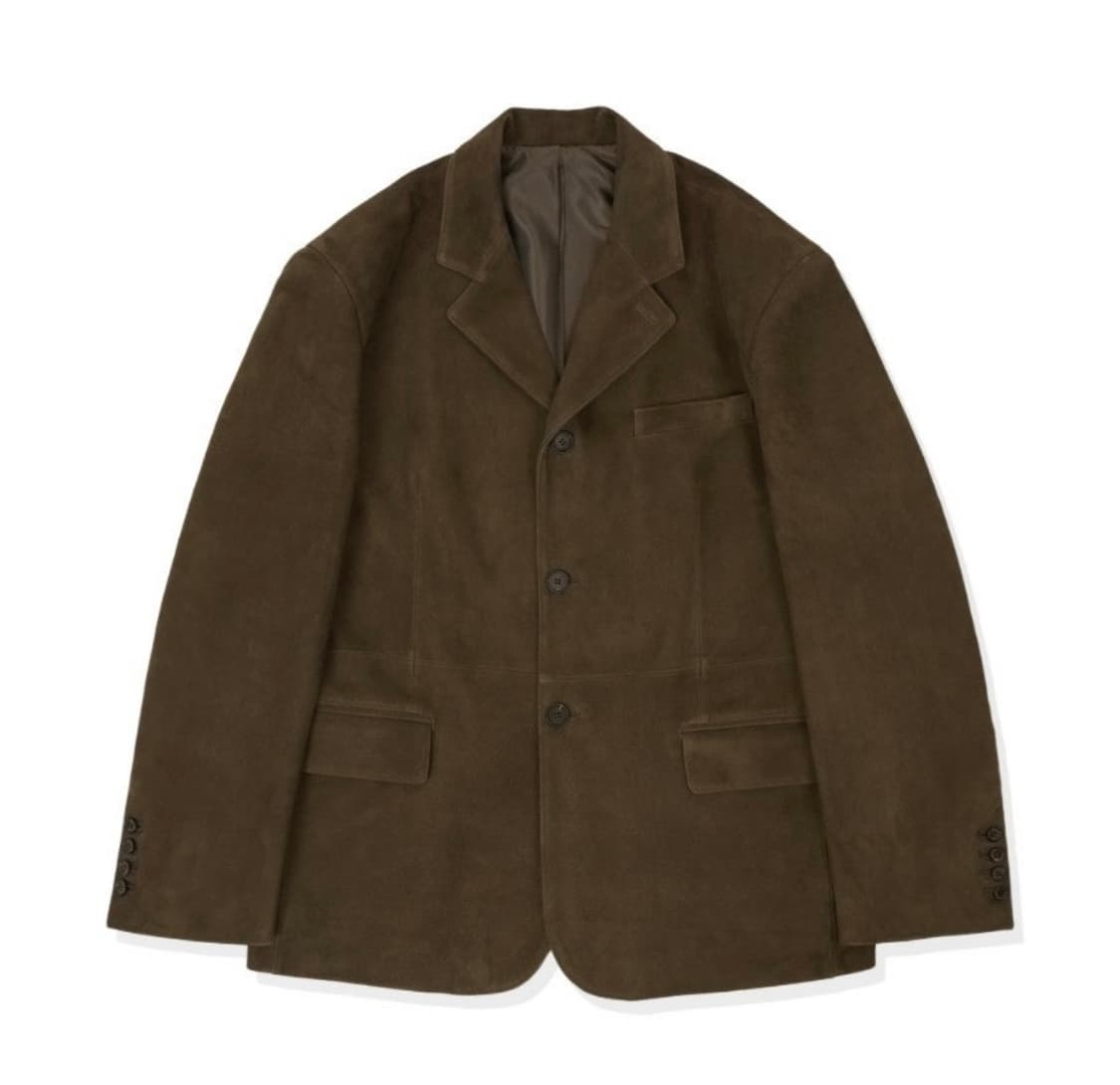 STU 고트 스웨이드 블레이저 브라운(M사이즈) 상품이미지4
