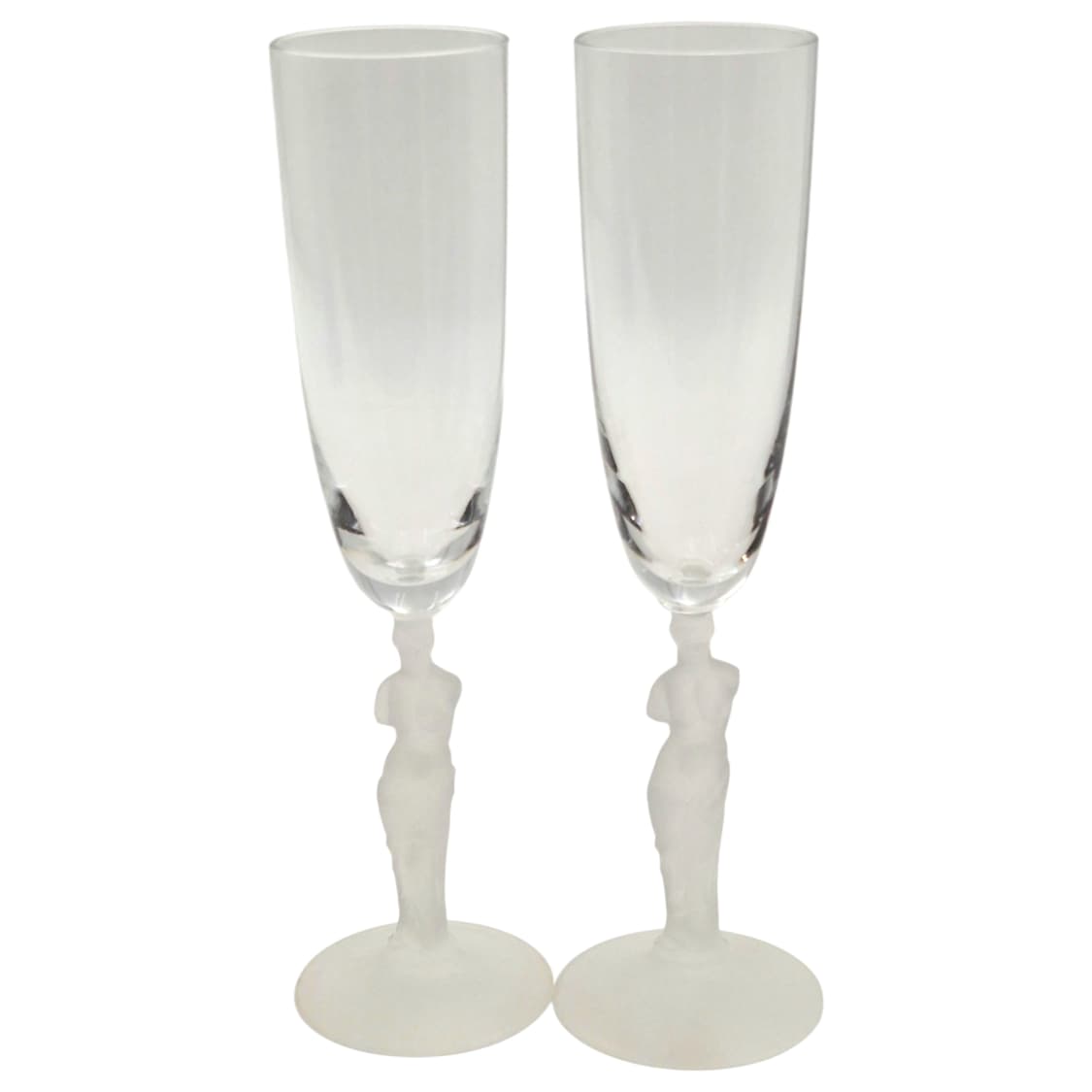 70s 사사키 크리스탈 불투명 비너스 샴페인 잔 1p 상품이미지1