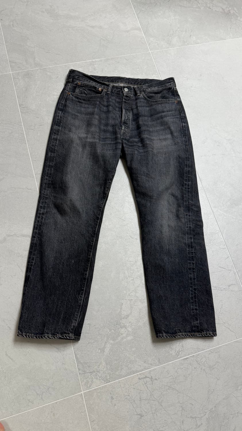 웨어하우스 / 1101 / 블랙워시드 31기장 상품이미지1