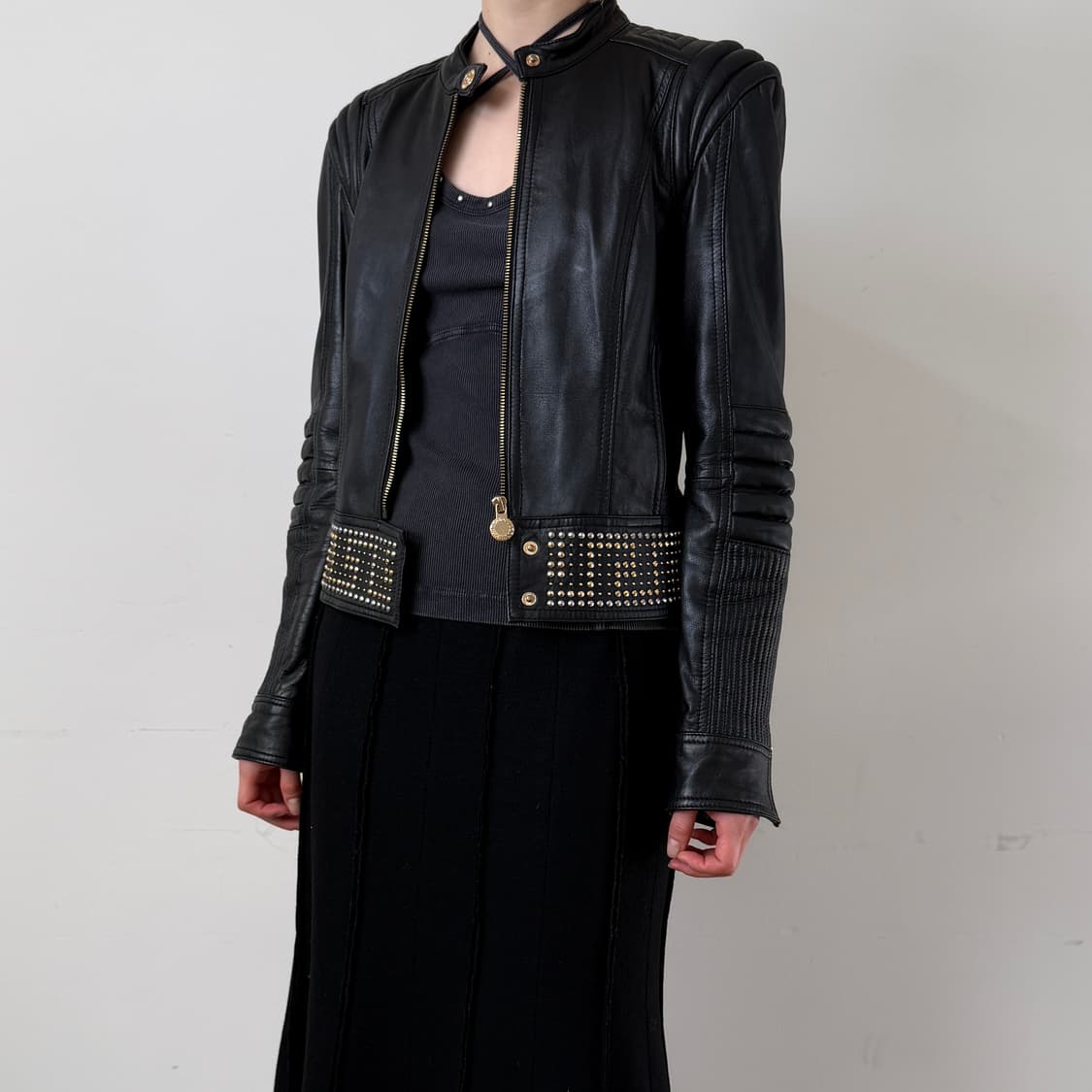 Versace for H&m Stud leather jacket 상품이미지1