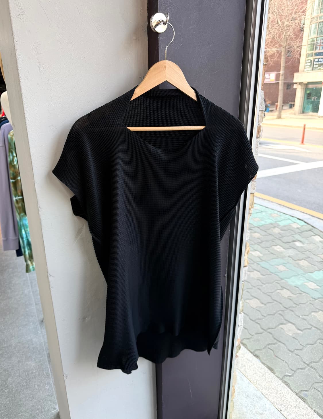 F/ 이세이미야케 스퀘어넥 플리츠 탑 상품이미지3