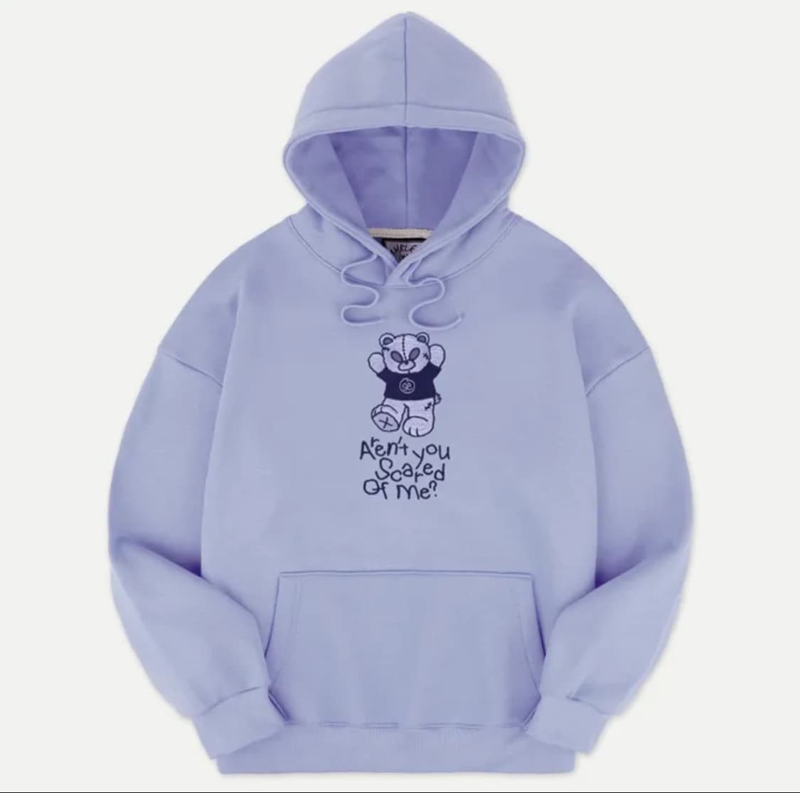 엠블러 Alien bear 에일리언 오버핏 기모 후드티 상품이미지1