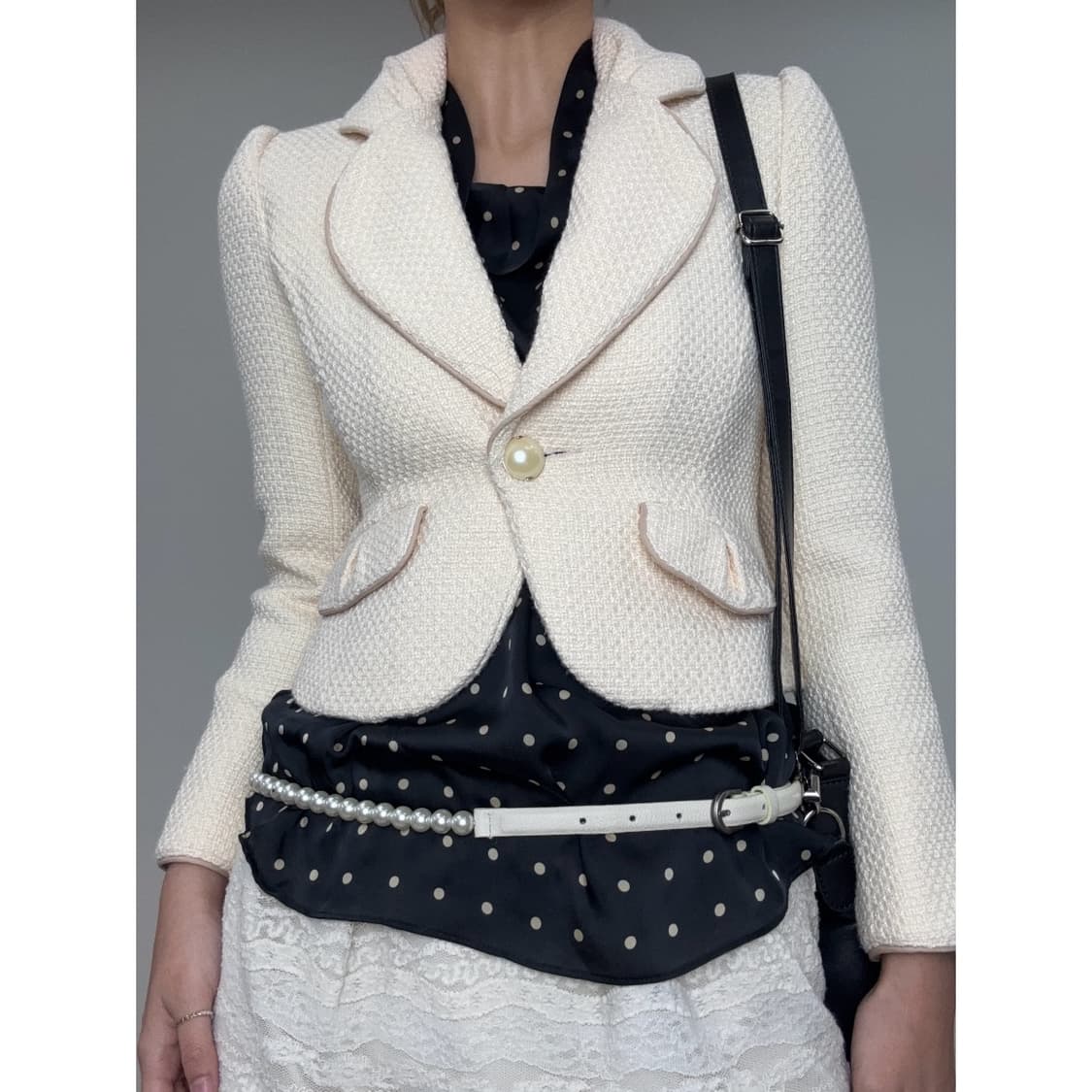 빈티지 아이보리 자켓 블레이저 상품이미지1