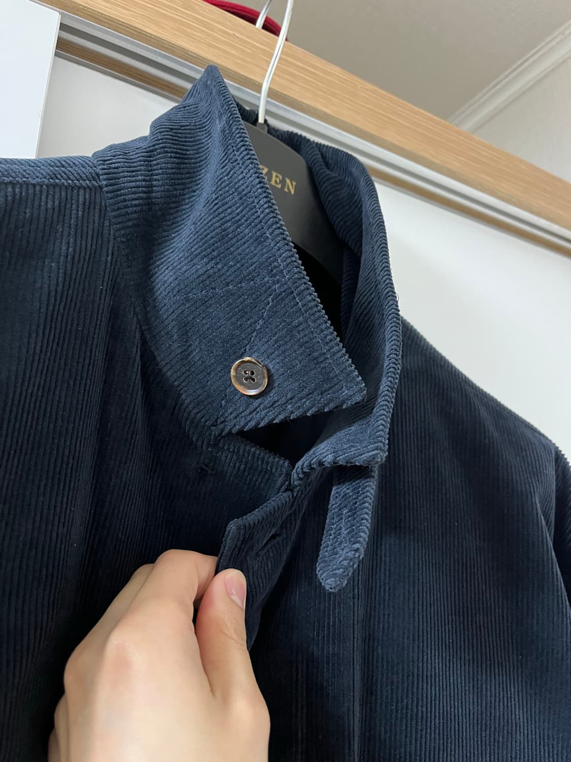 [아워셀브스]워시드 코듀로이 B.D.U 자켓_depp navy (1) 상품이미지10