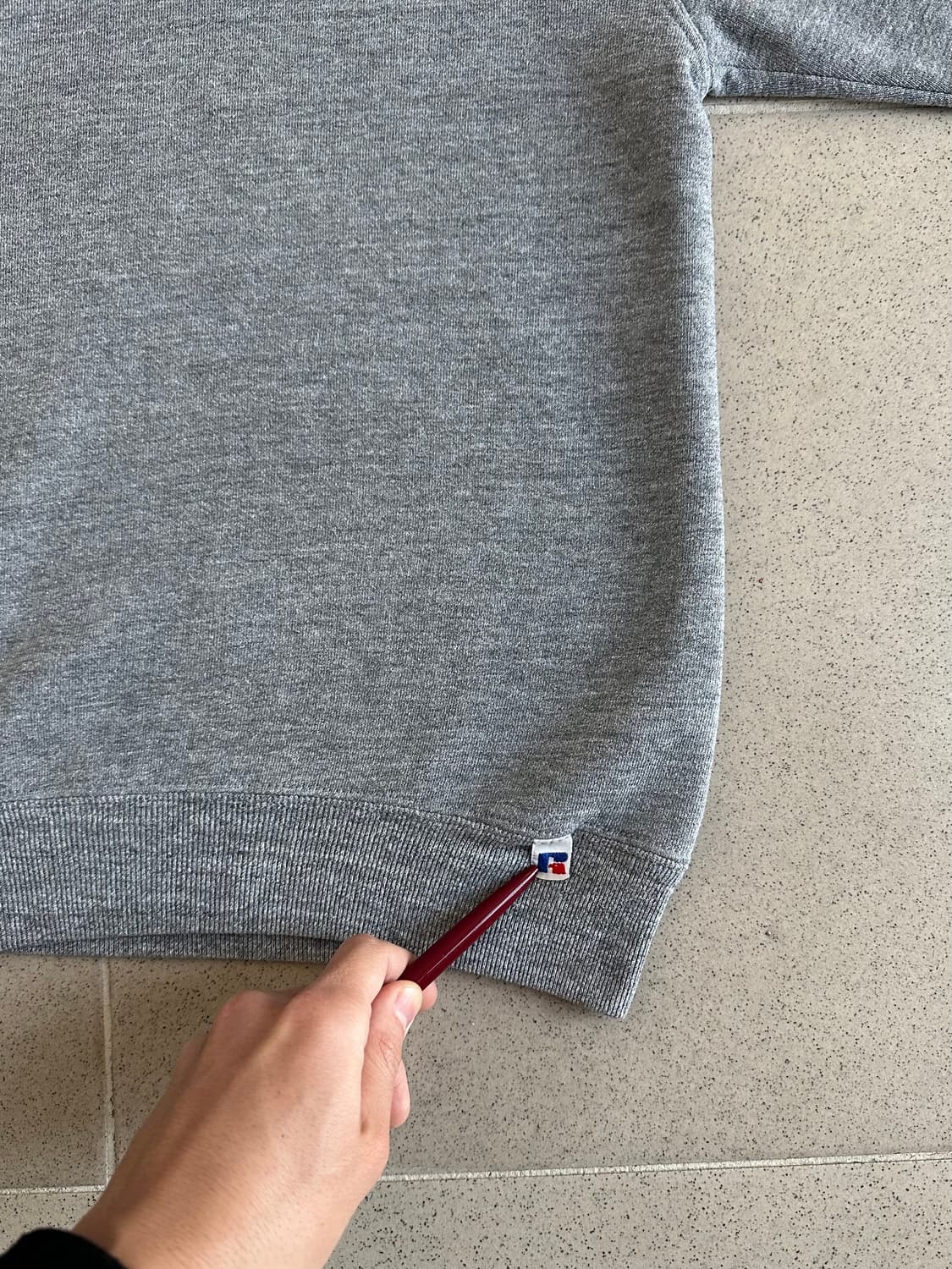90s 빈티지 러셀 스웻셔츠 그레이 L USA 상품이미지3