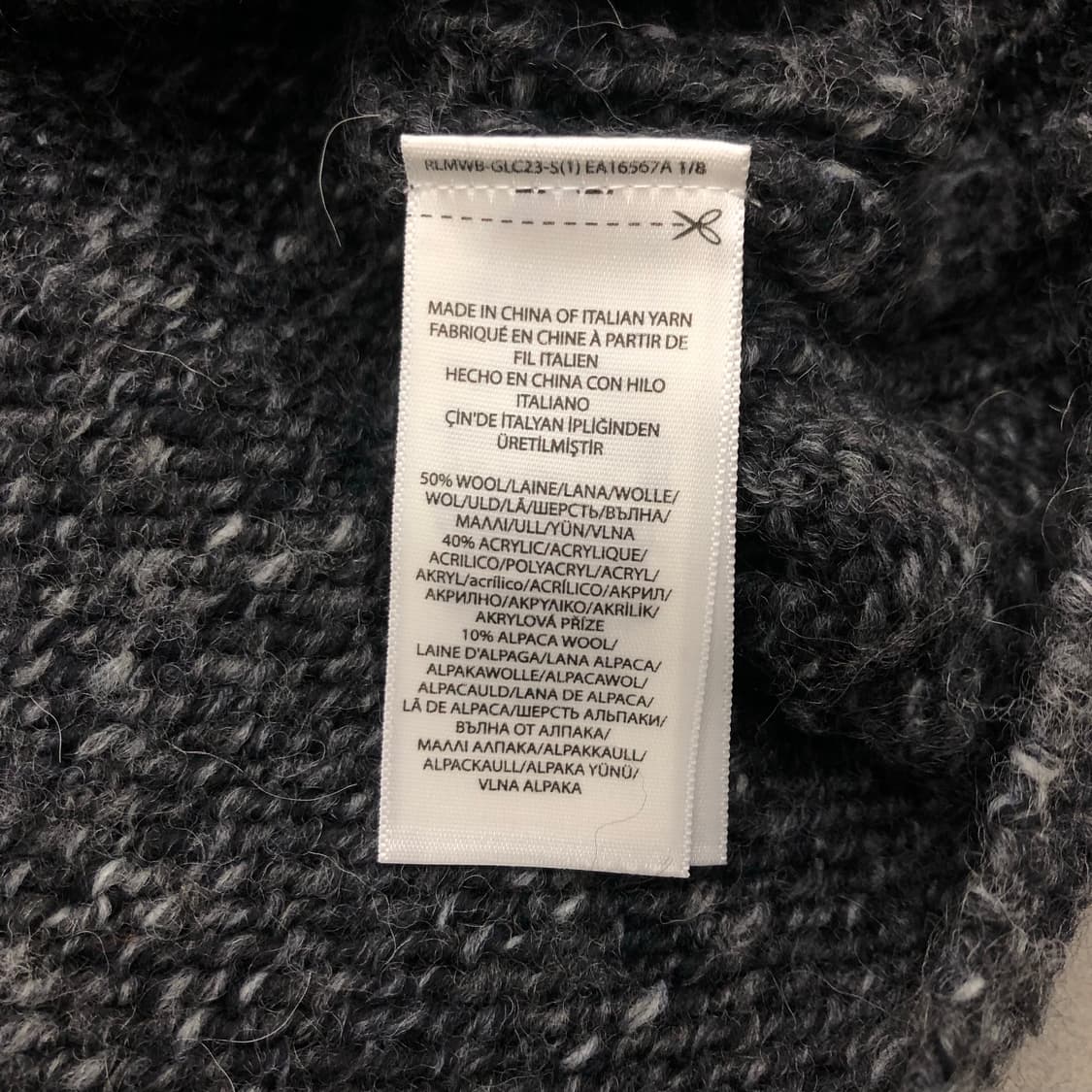 폴로 랄프로렌 울 알파카 터틀넥 니트 스웨터 L 상품이미지3