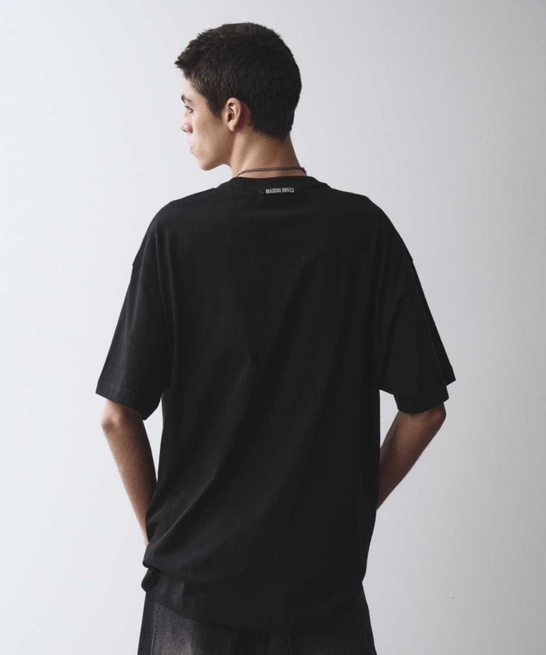 메종미네드 STICKY 블랙 반팔 티셔츠 L 상품이미지3