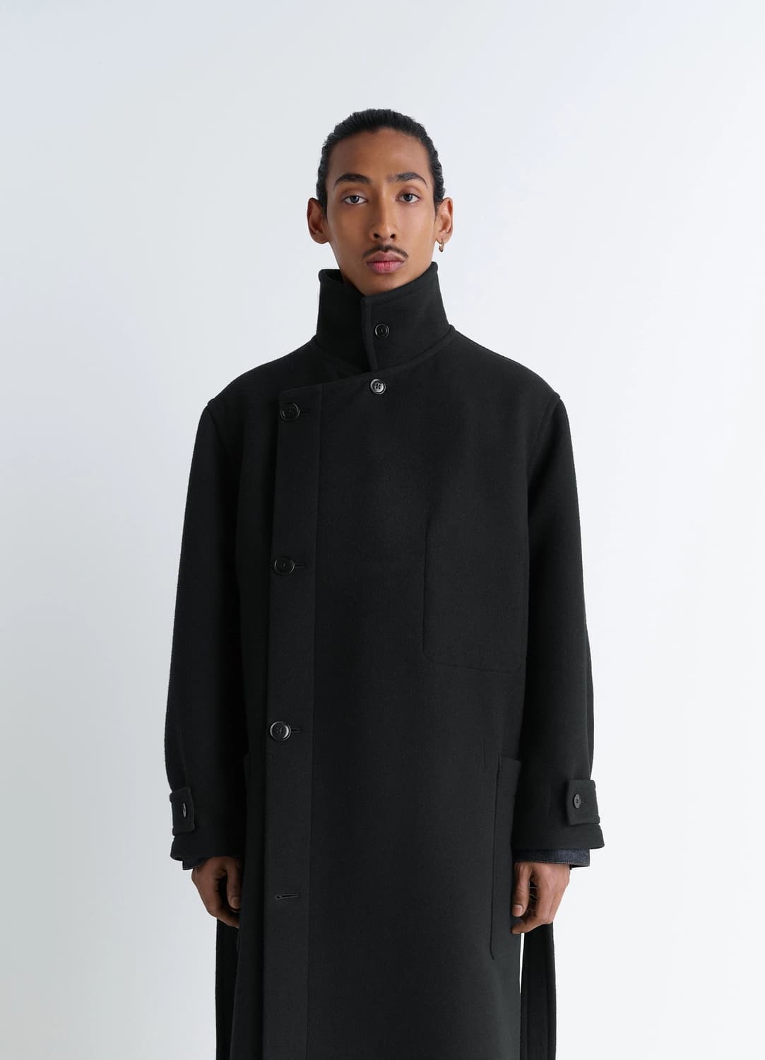 [L]르메르 25fw 랩 코트/블랙 상품이미지5