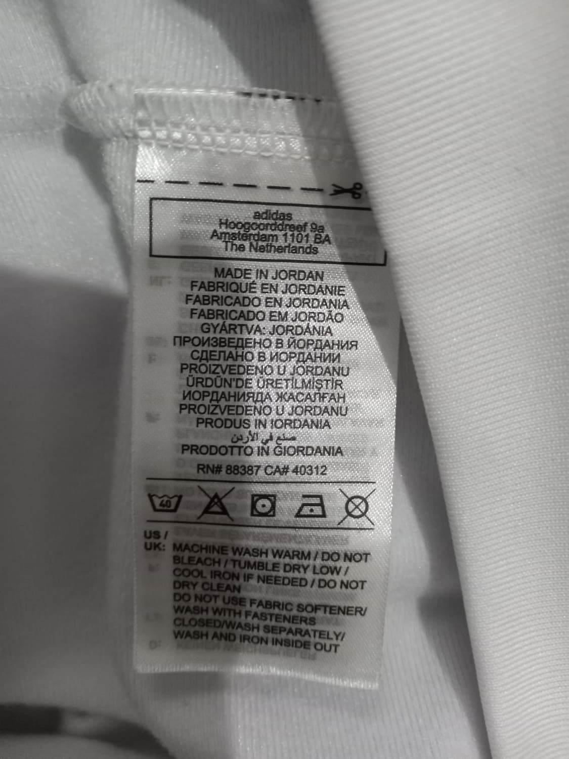 아디다스 레알마드리드 화이트 블루 흰파 트랙탑 저지 져지집업 100/L 상품이미지5