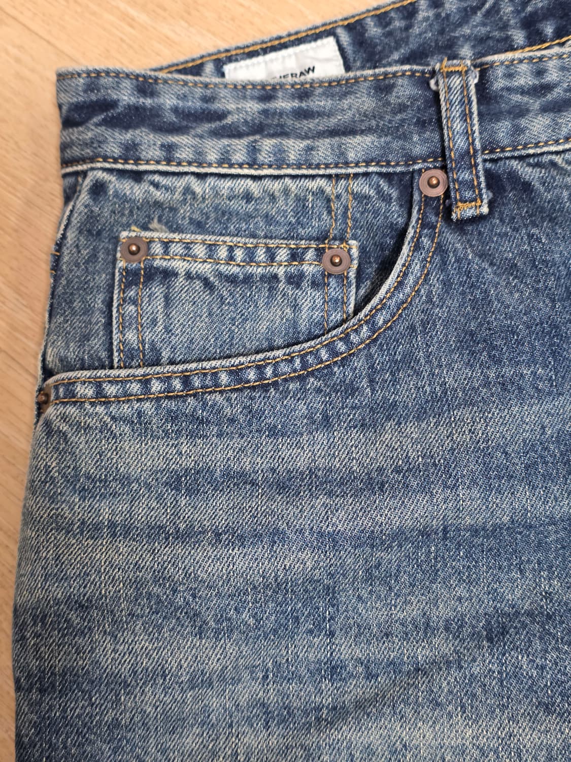 인더로우 5포켓 워시드 데님 팬츠 상품이미지3