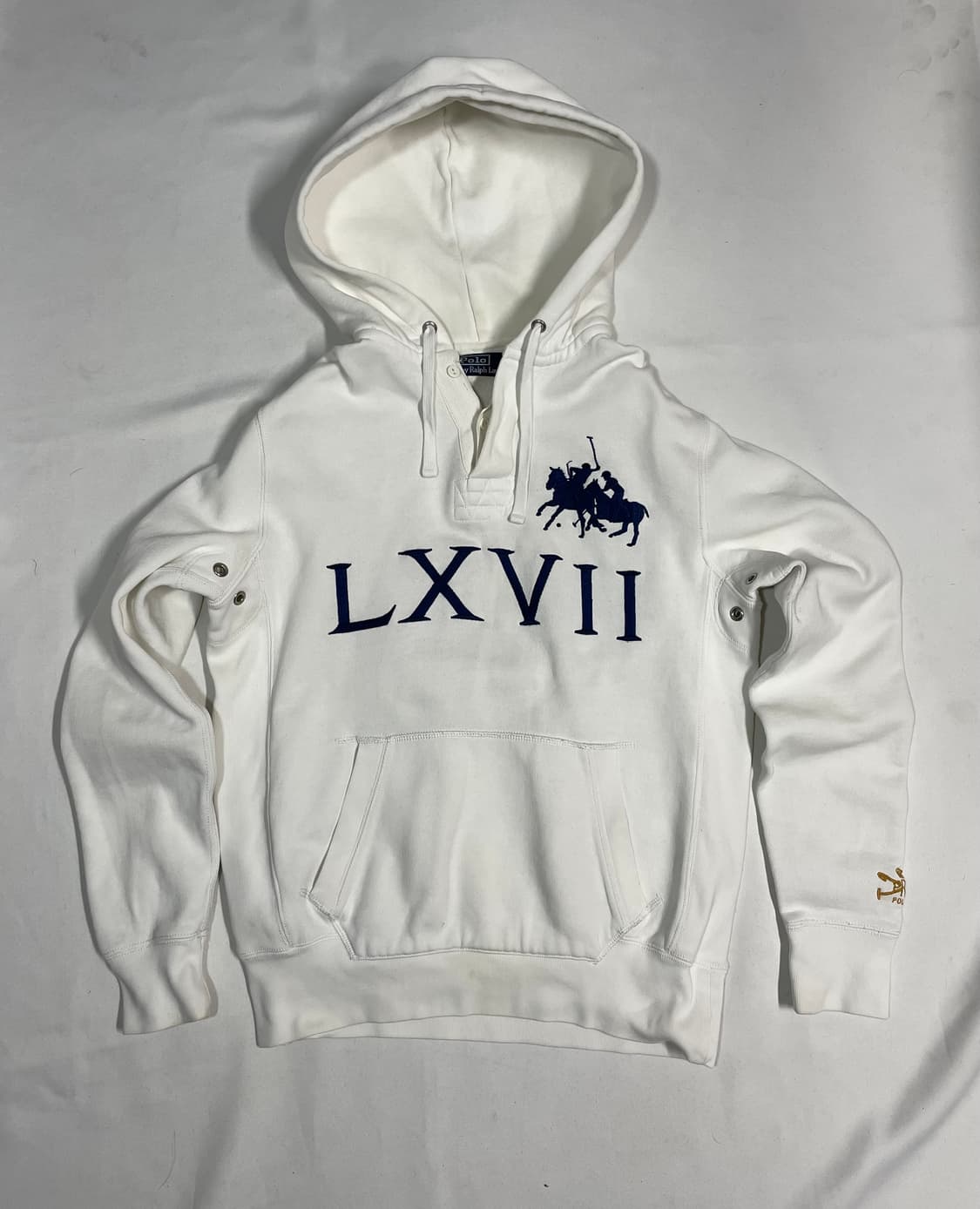 90‘s 랄프로렌 폴로 듀얼매치 더블빅포니 럭비 후디 상품이미지1