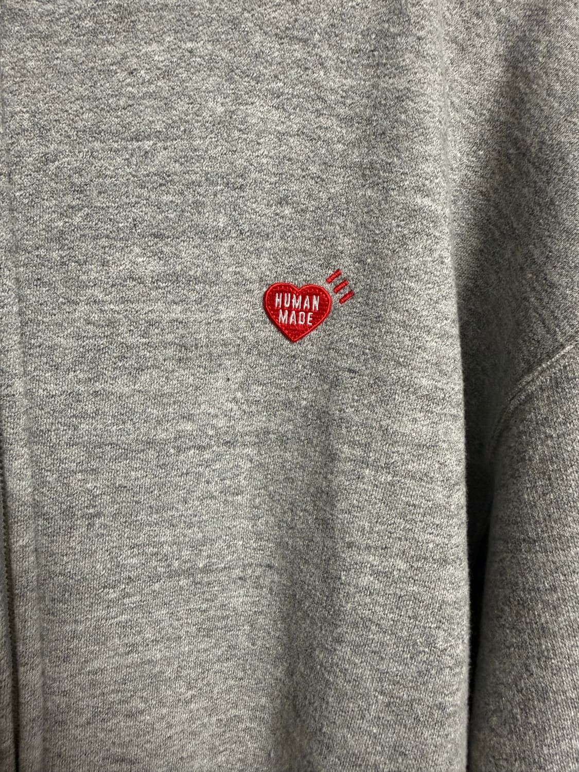 [XXL] 휴먼메이드 후드집업 멜란지 그레이 상품이미지5