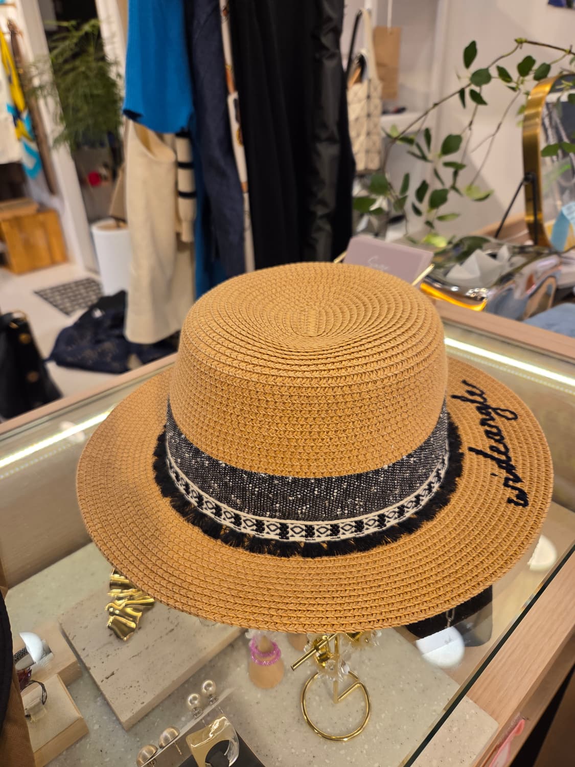 와이드앵글 라피아햇 상품이미지1