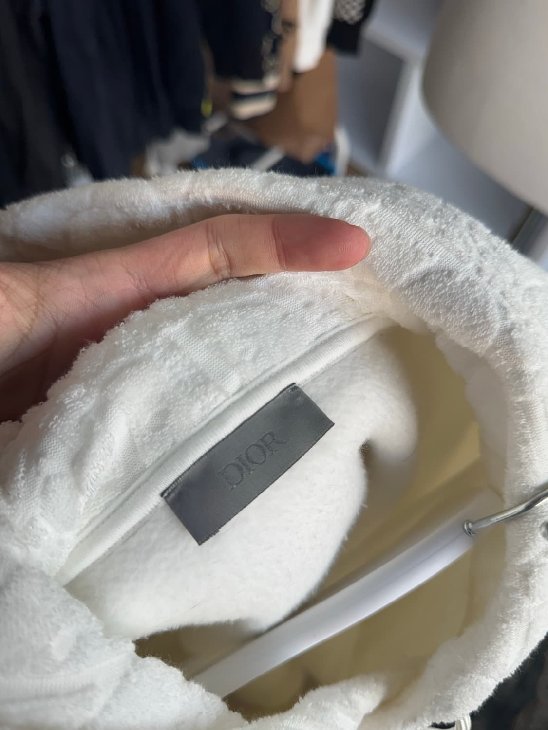 디올 오블리크 테리 후드티 상품이미지8