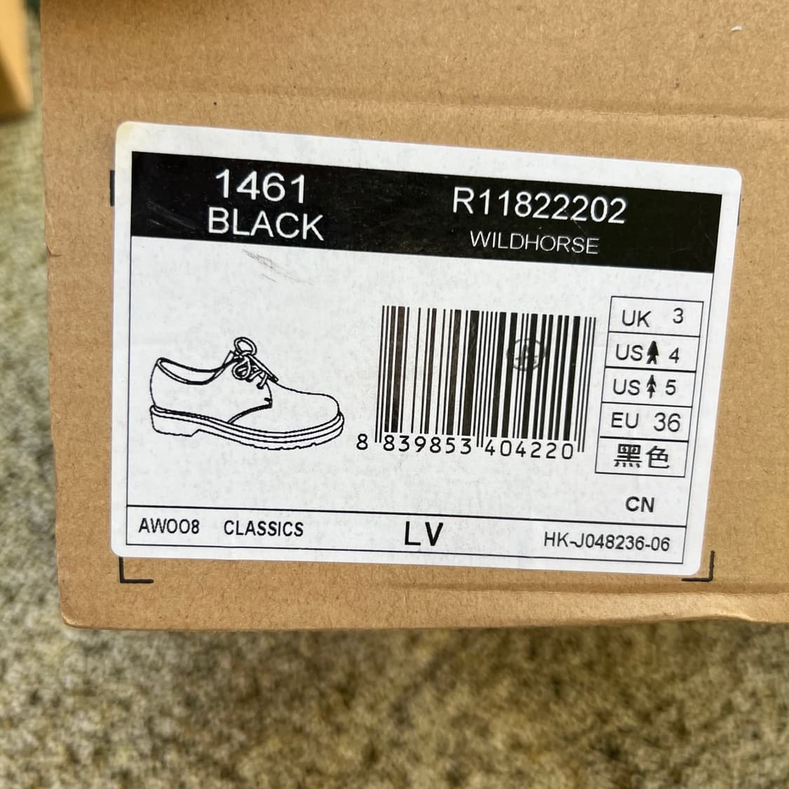 닥터 마텐스 마틴 1460 벡스 가죽 광택 미디엄 두꺼운 하단 X LV 상품이미지9