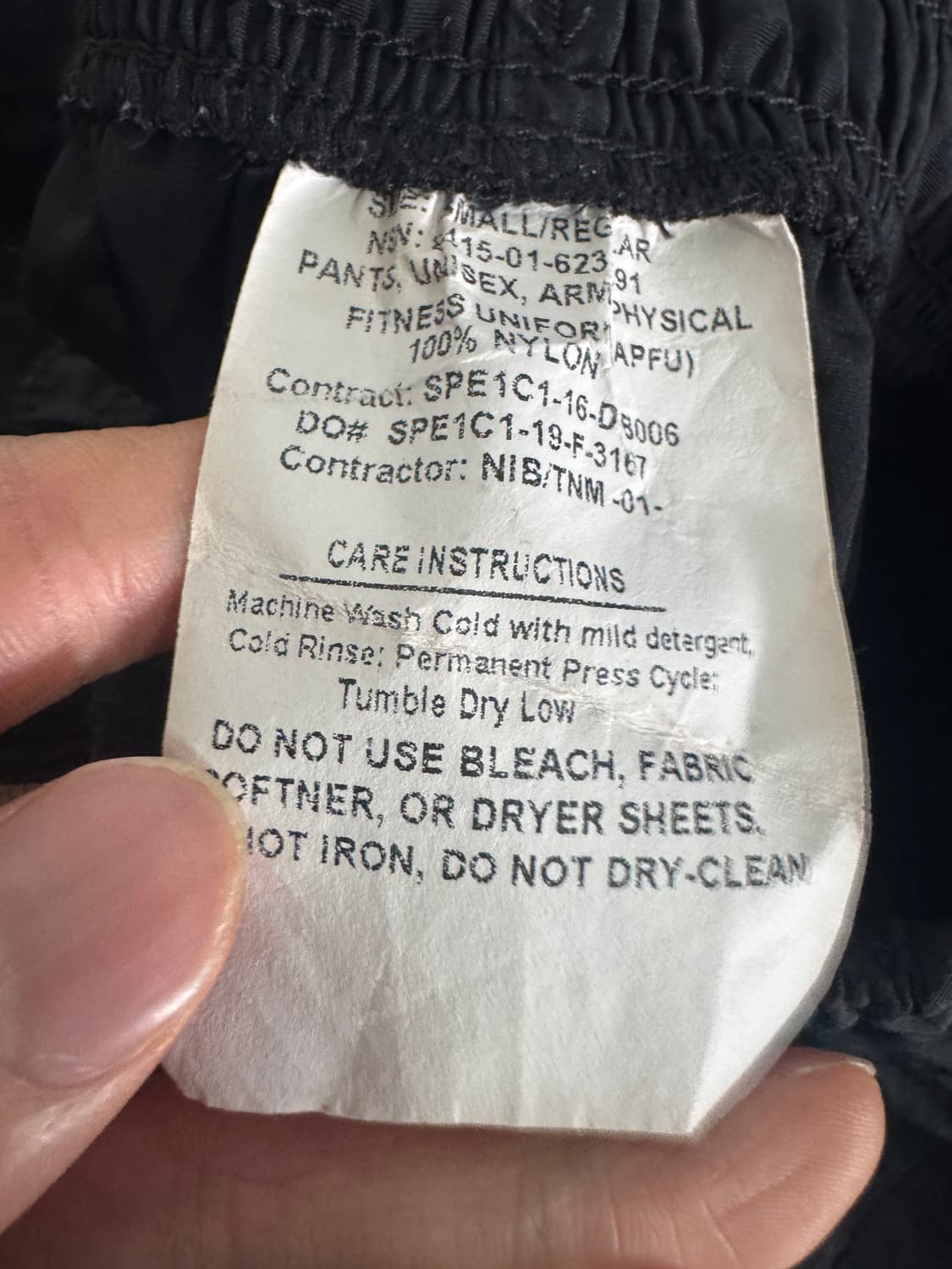 여성 US ARMY 아미 밑단 지퍼 나일론팬츠 25.1인치 상품이미지3