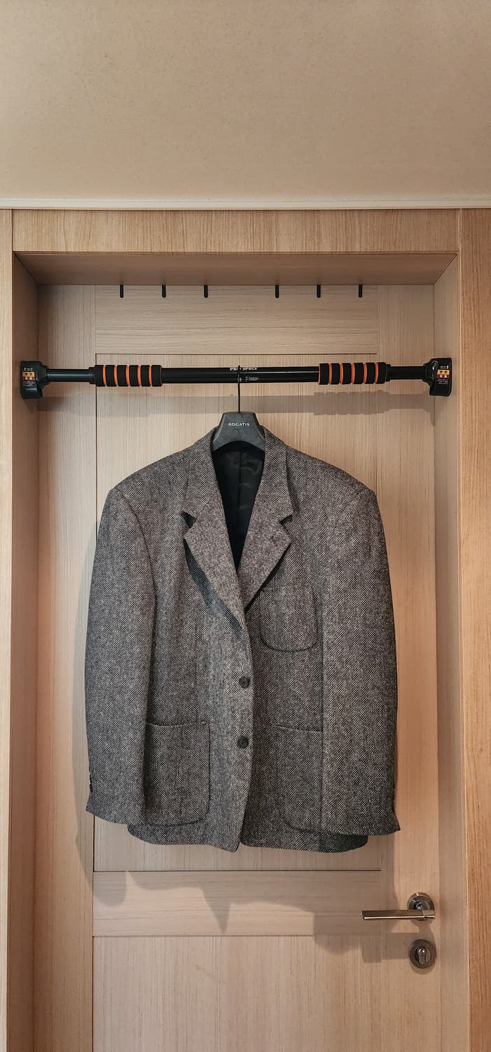 그레이 3버튼 트위드자켓 XXL 상품이미지1