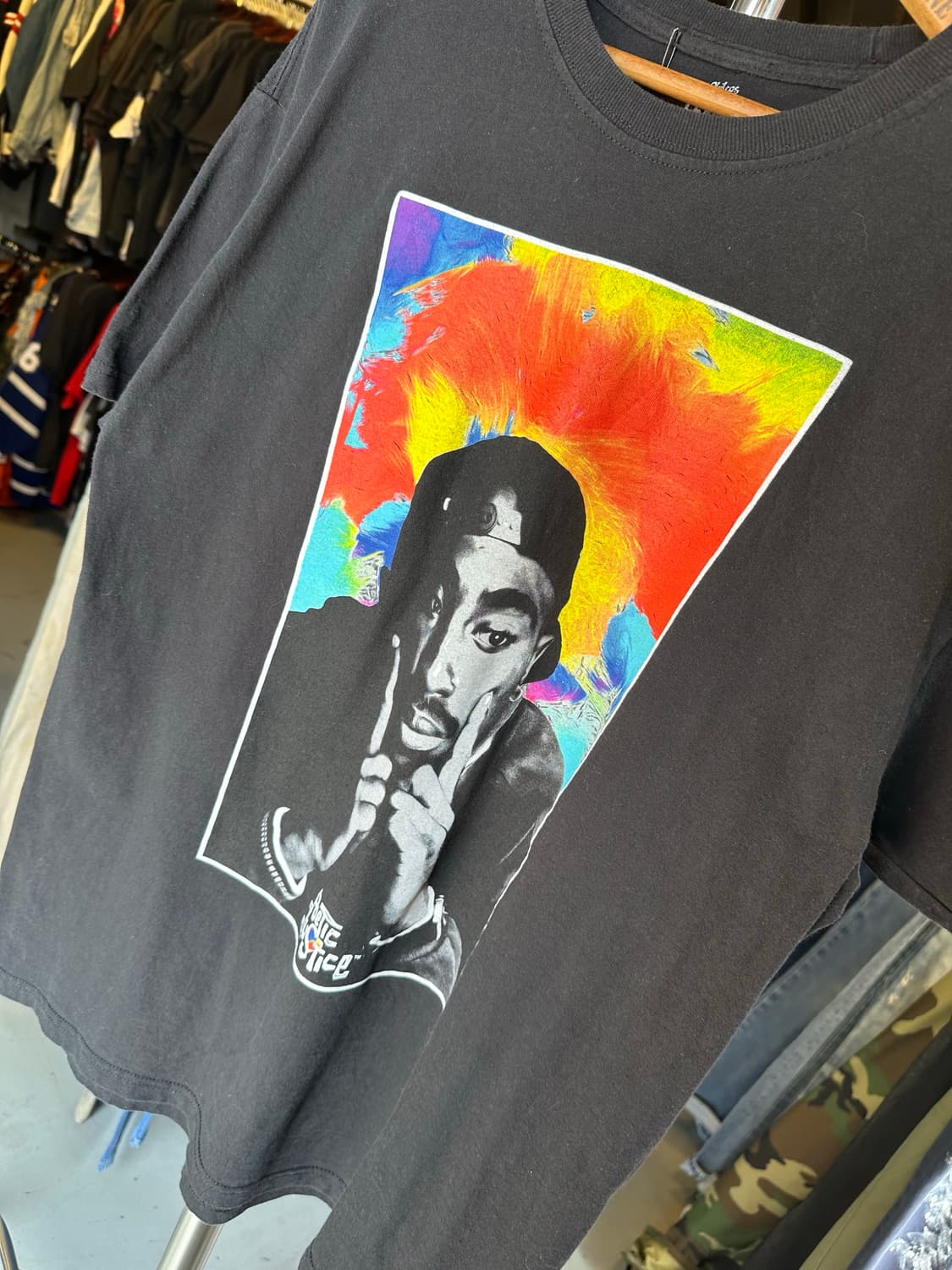 투팍 2pac 래퍼 프린팅 티셔츠 상품이미지3