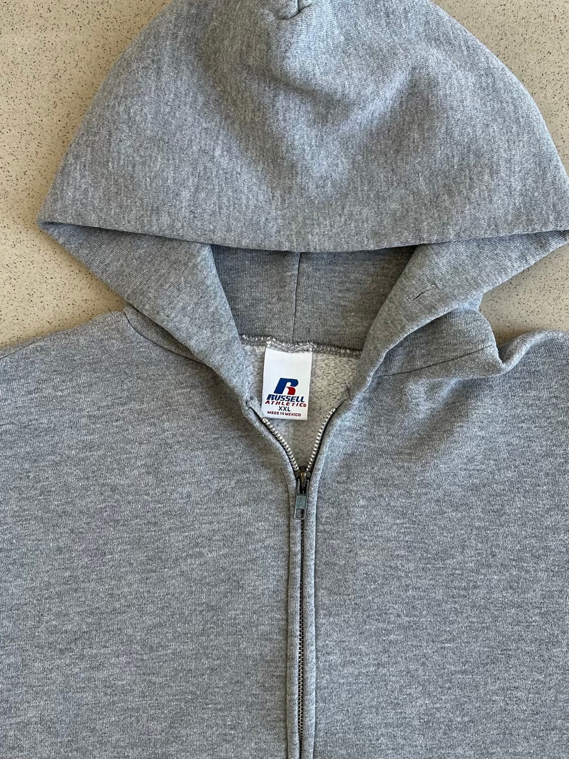 00s 빈티지 러셀 후드집업 그레이 XXL 상품이미지6