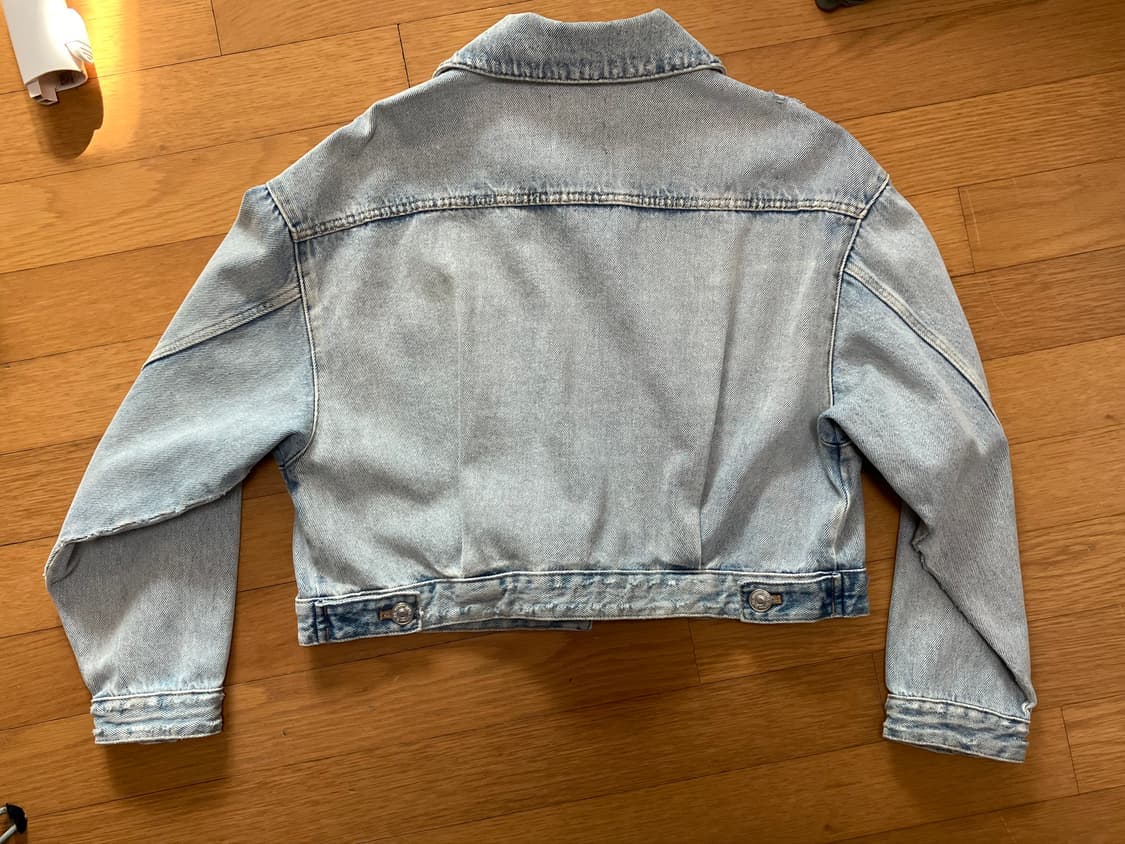 자라 데미지 청자켓 상품이미지2