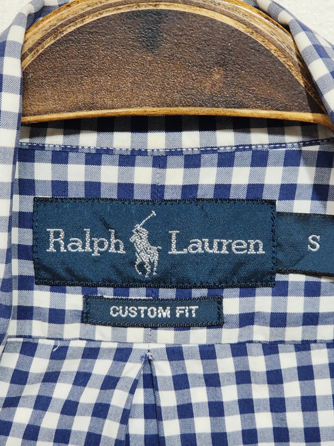 (S) 랄프로렌 폴로 남방 체크 셔츠 로고 캐주얼  상품이미지3