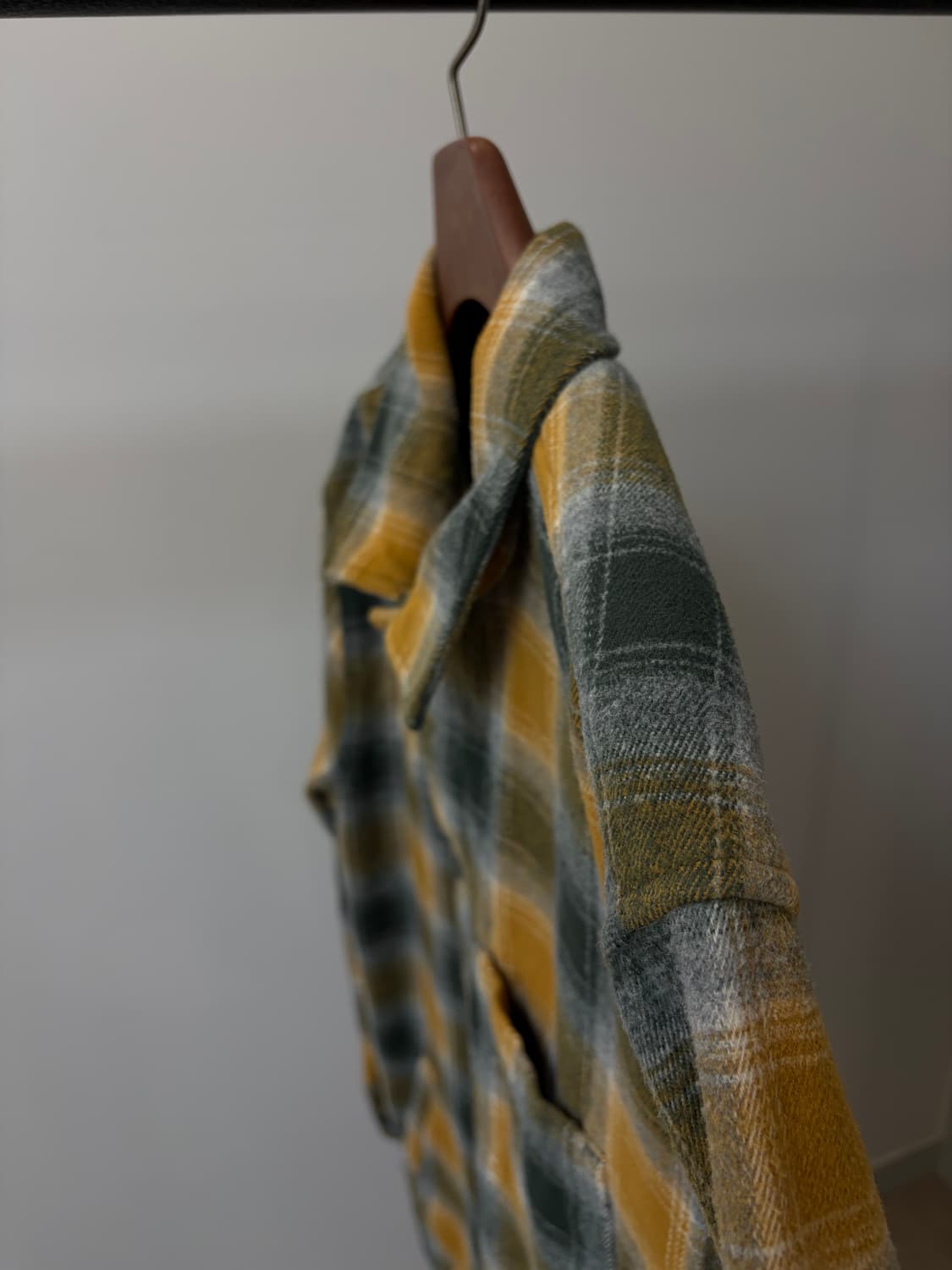 (L) Vans 반스 클래식핏 옐로우 체크 플란넬 셔츠 상품이미지3