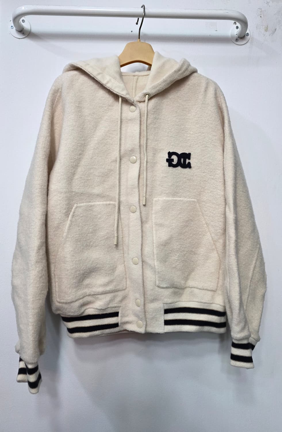 지컷 여성  모직 후드점퍼 상품이미지1