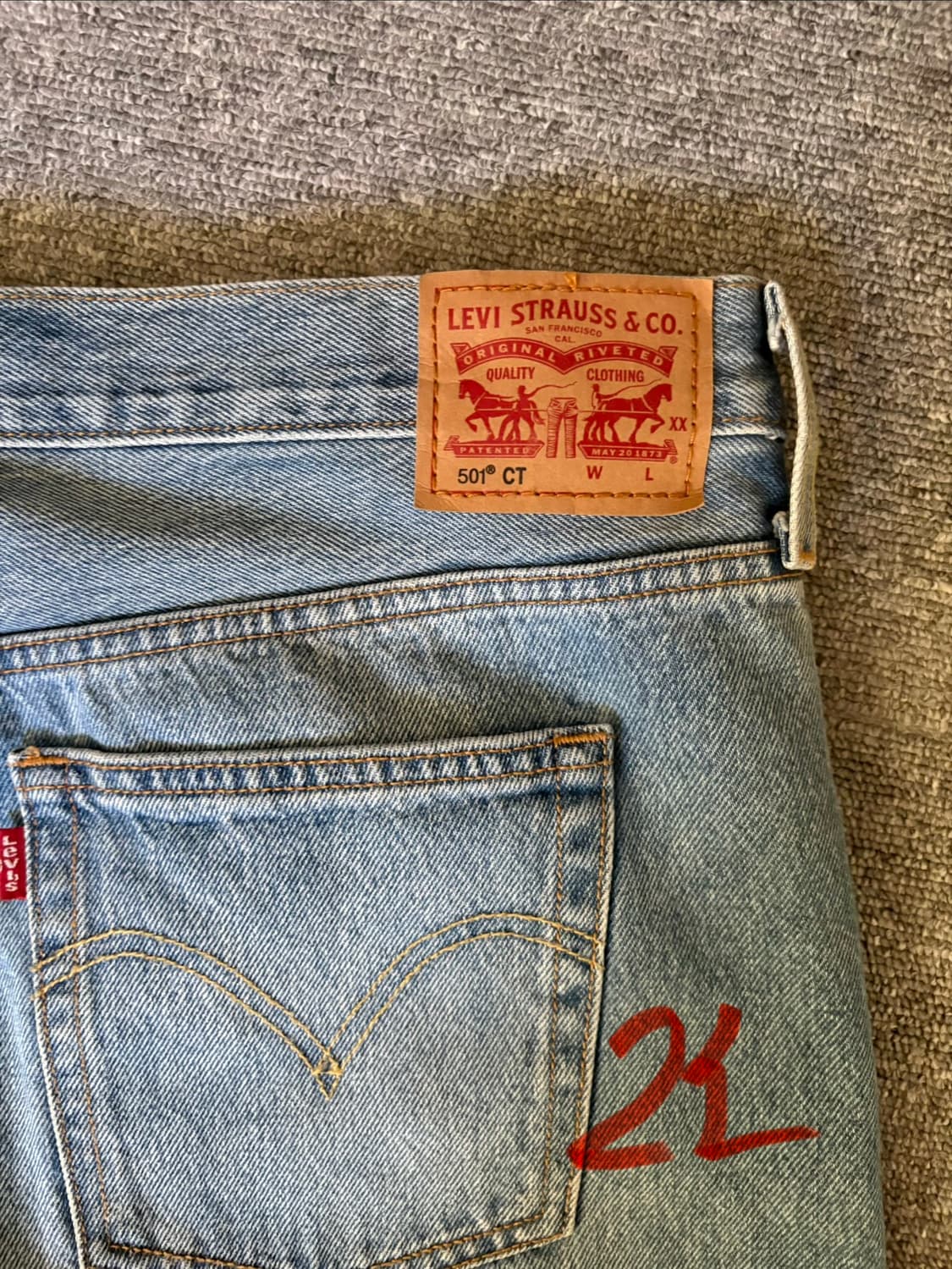 [W34 L32] 리바이스501 데님팬츠/ 21 상품이미지5