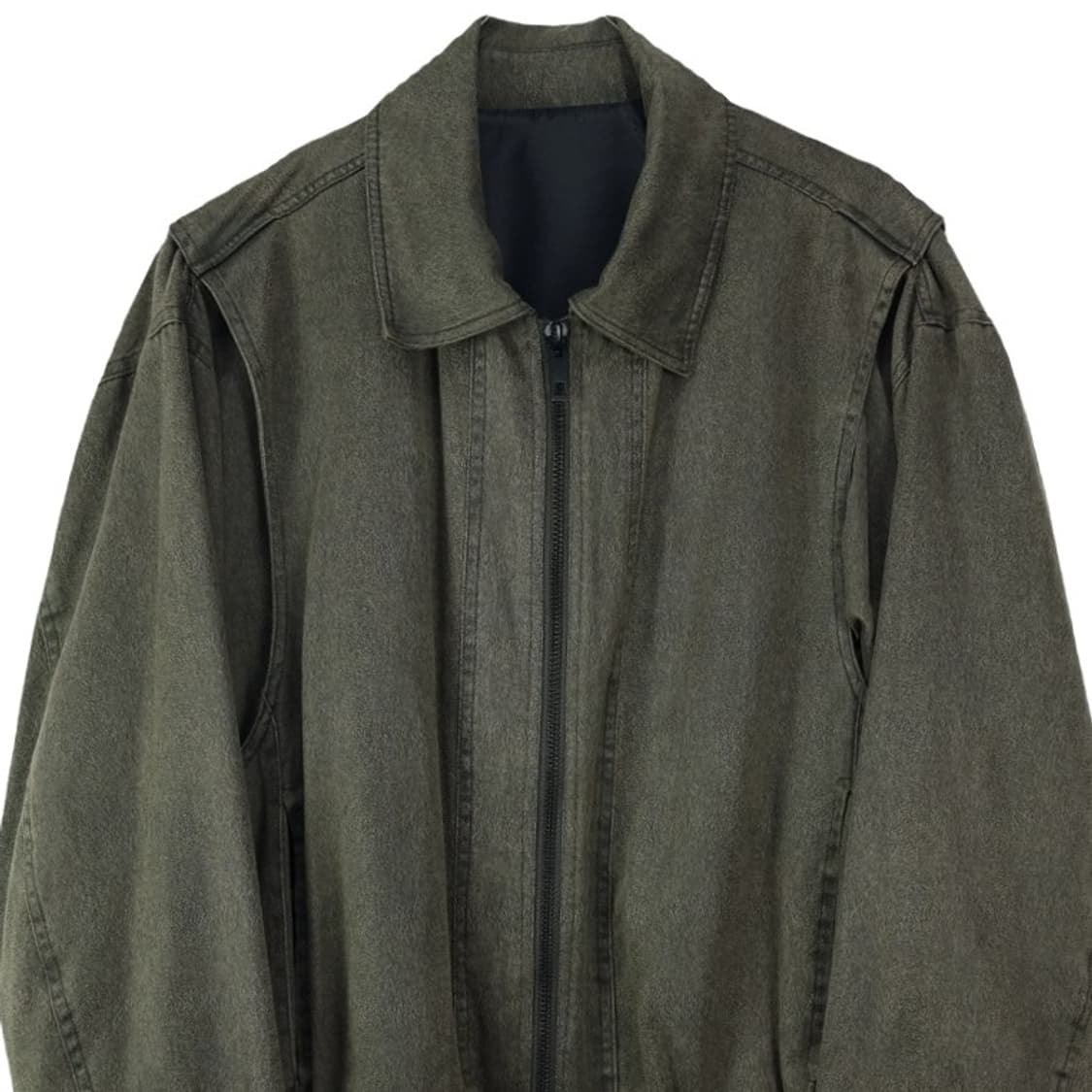 [라퍼지스토어] 크랙 패턴 오버사이즈 블루종 봄버 자켓 M18886 상품이미지4