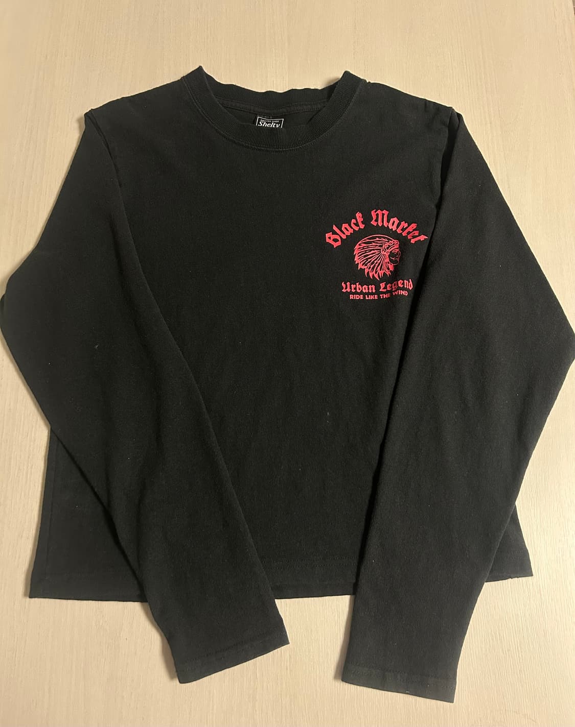 백로고 포인트 빈티지 롱슬리브 상품이미지2