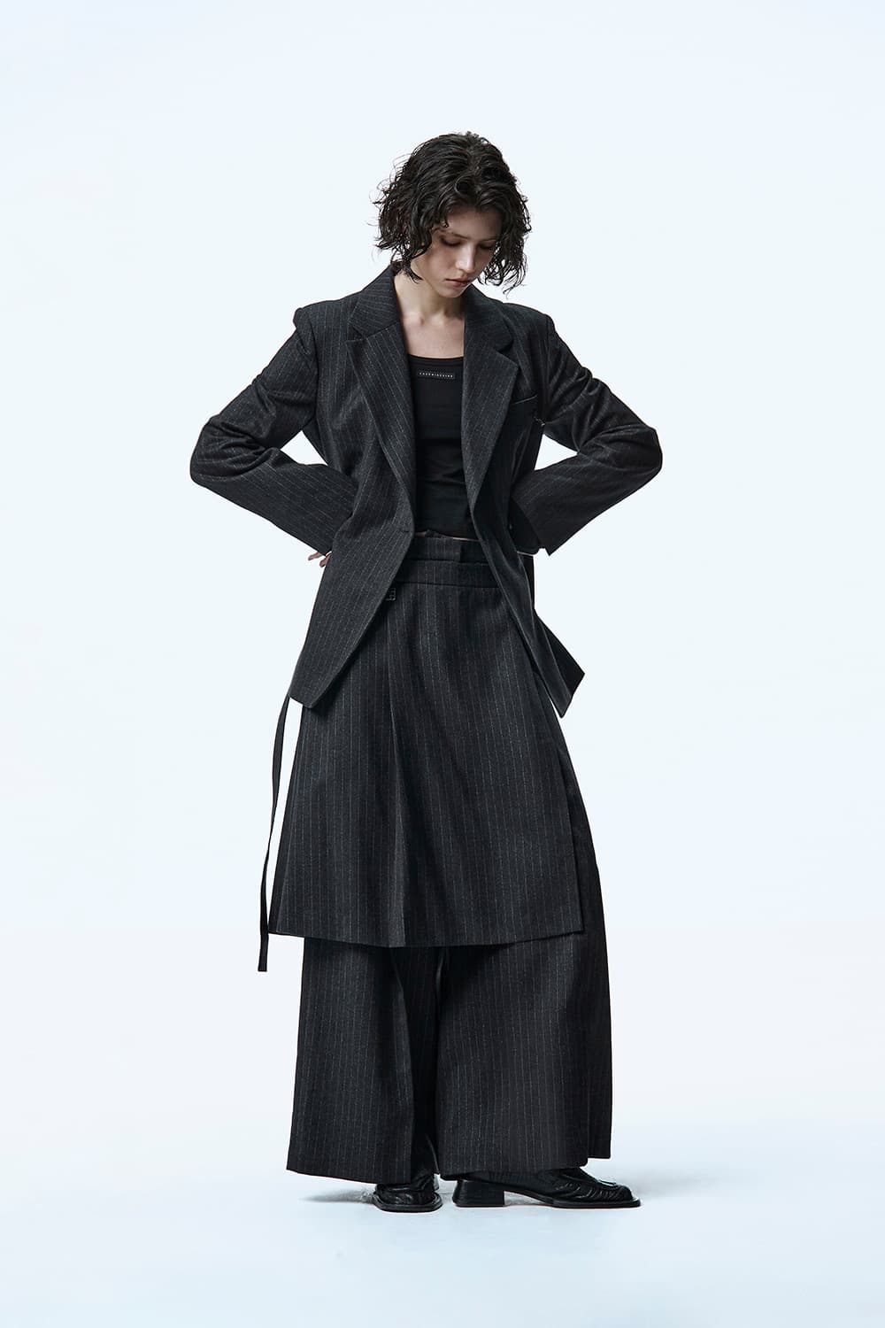 (새상품) 트리밍버드 Overlap Pants,차콜,3사이즈 상품이미지6