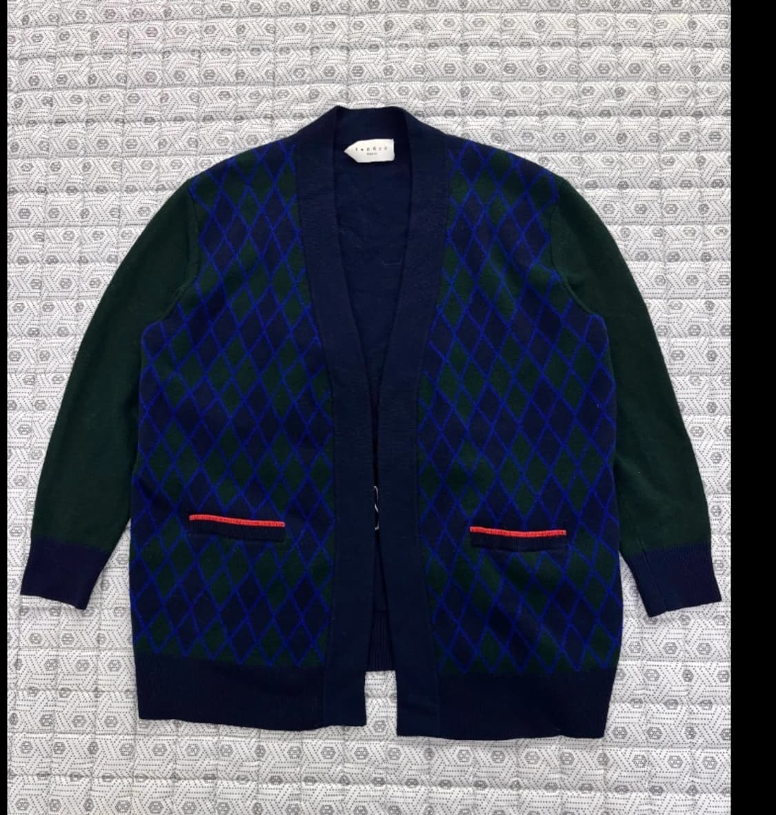 산드로 Sandro 아가일 가디건 ~FREE 상품이미지3