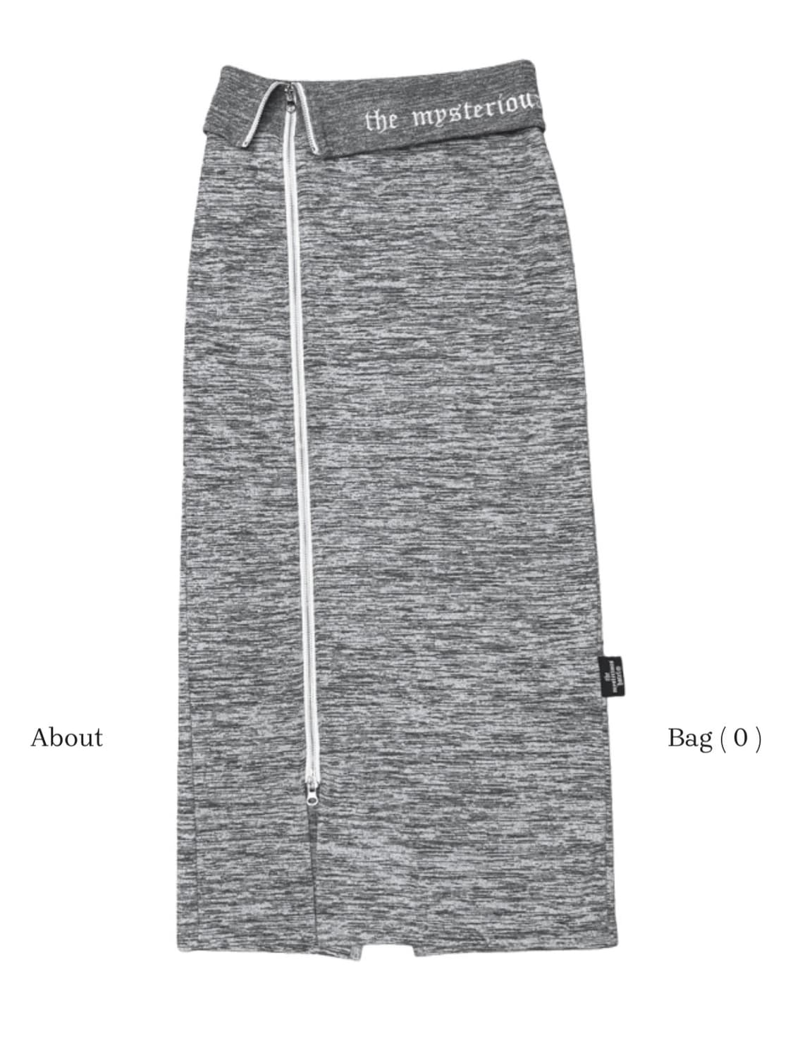 더미스테리어스호텔 집업 롱 스커트 상품이미지5