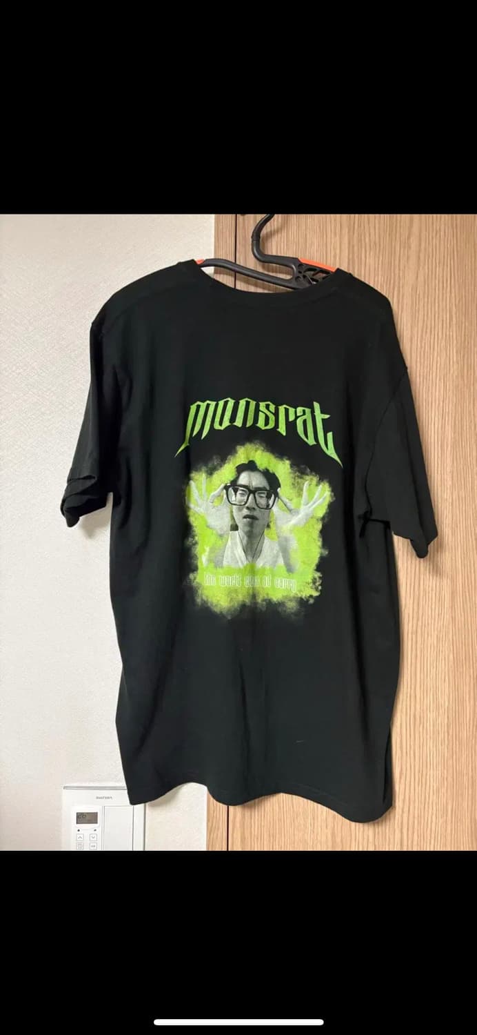 괴물쥐 100만 구독자 기념 MONSRAT 티셔츠 블랙 XL 상품이미지6